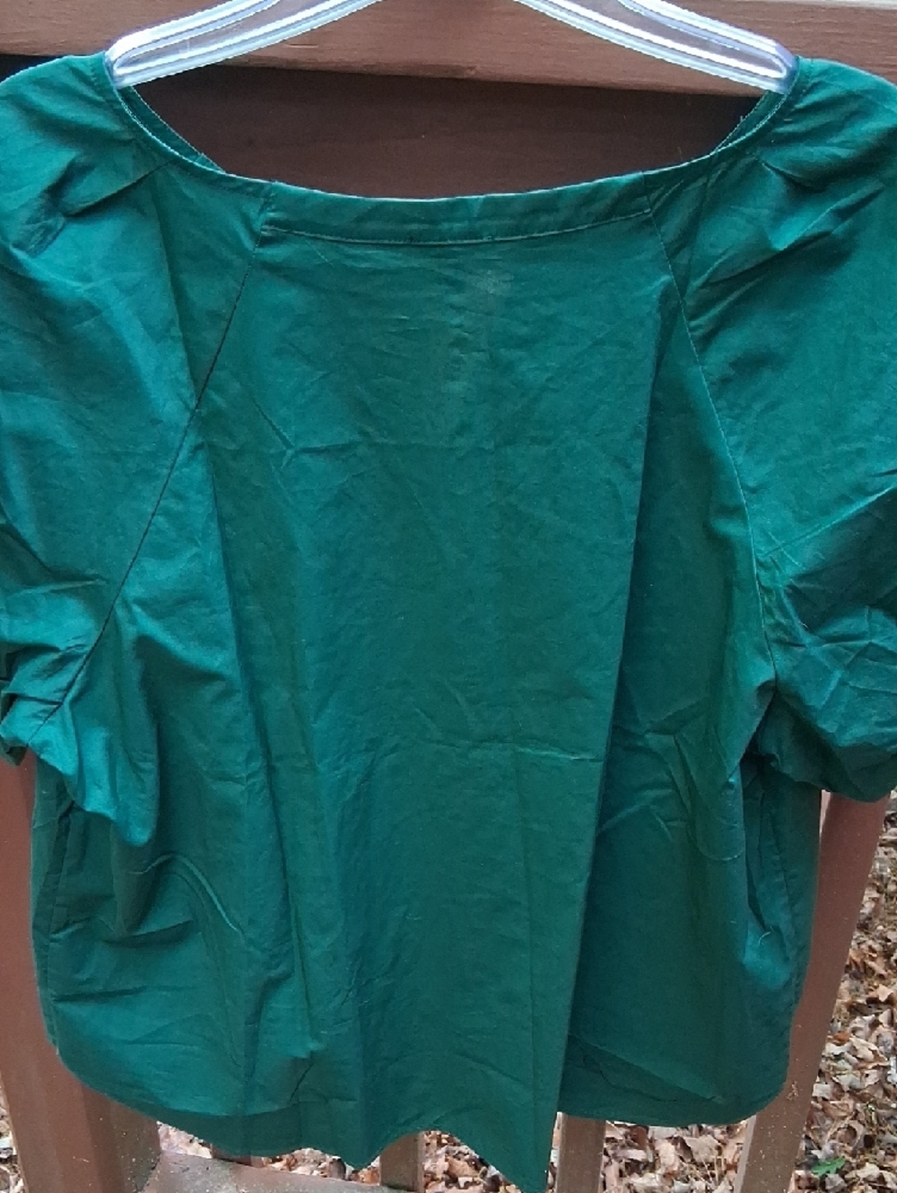 Talbots Emerald Green Scoop Neck Blouse - Picture 3 of 4